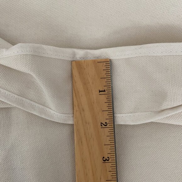 Chloe Thick Soft Cream Garment Apparel Bag with Zipper - Picture 6 of 6